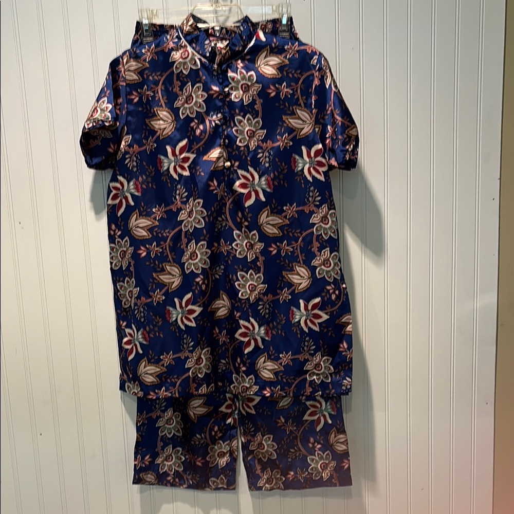 Cassini Intimates Asian Inspired Pajama Set Size M